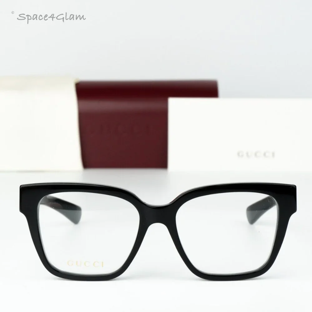 Gucci Women Eyeglasses Black Demo Square GG1791O 005 NEW AUTHENTIC